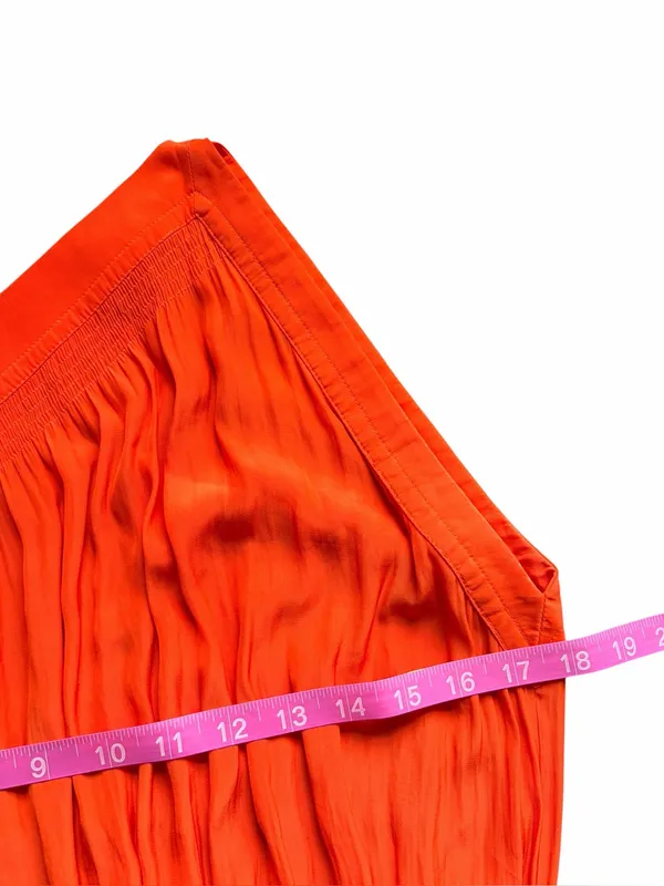 Ramy Brook Leila One Shoulder Blouson Mini Dress Orange Size Medium - Image 5