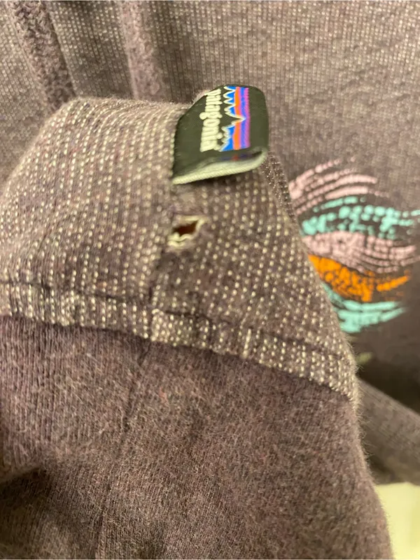Patagonia Women's Plum Pullover Hoodie with Mountain Graphic organic cotton - Image 6