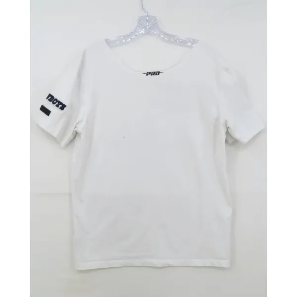Pro Line Dallas Cowboys Graphic T-Shirt White Womens Small 1960 NFC Patch Logo - Image 2