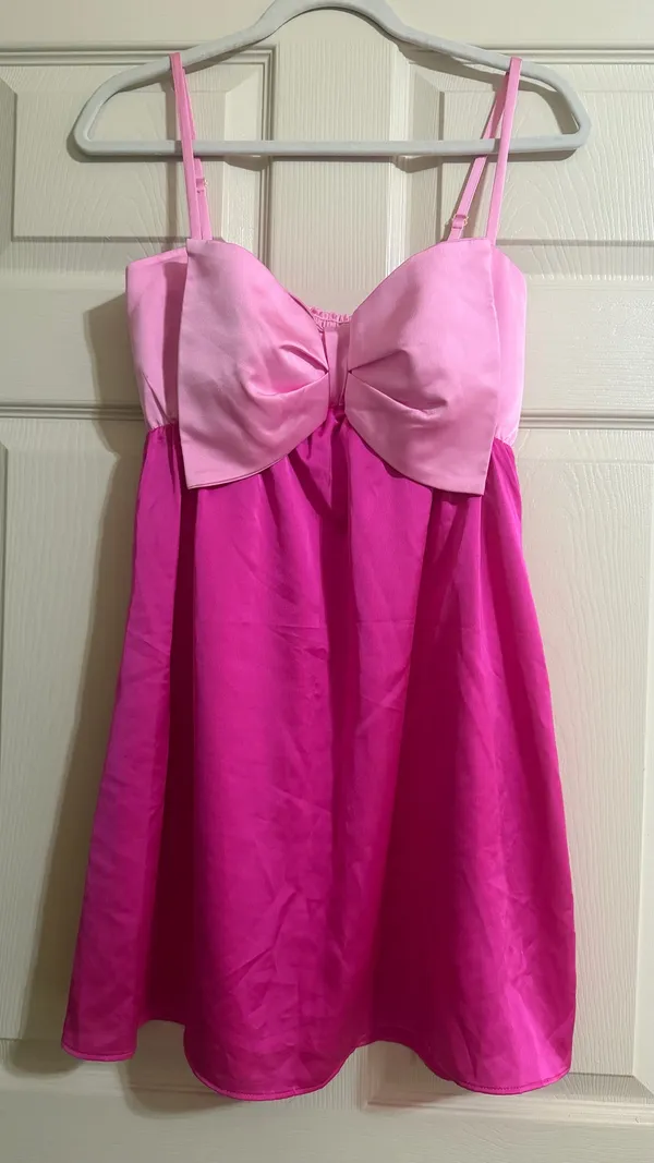 Show Me Your Mumu Pink Bow Mini Dress - Image 6