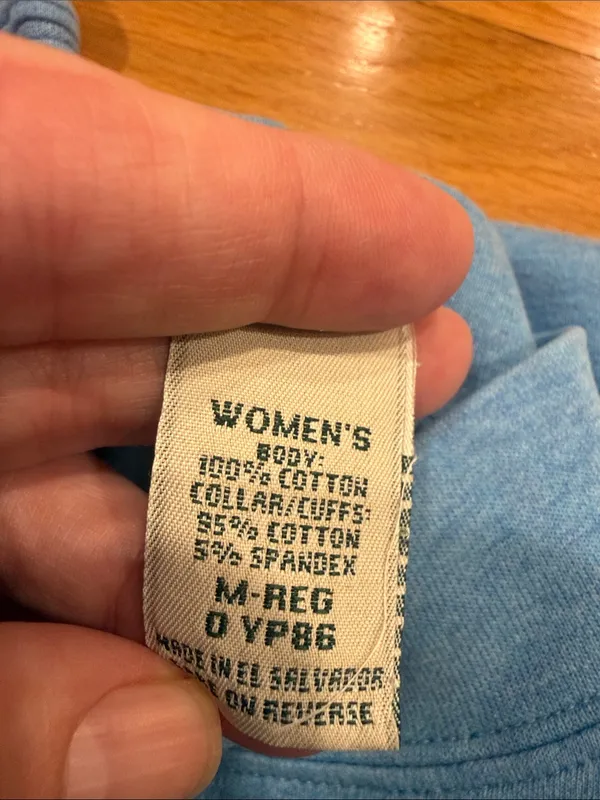 L.L.Bean blue mock neck size medium. - Image 3