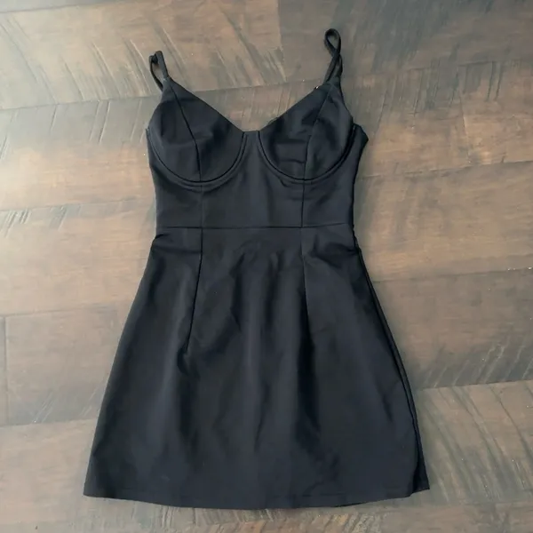 Princess Polly Black Mini Dress - Image 3