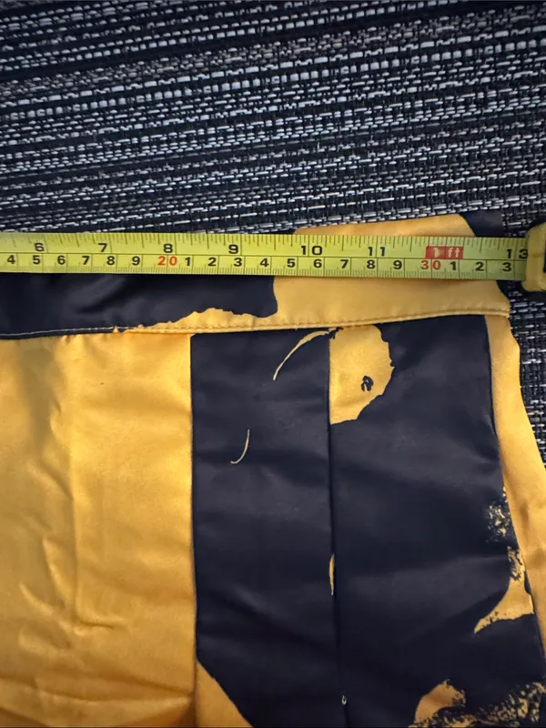 Amazon Yellow and Black Floral Maxi Skirt - Image 5