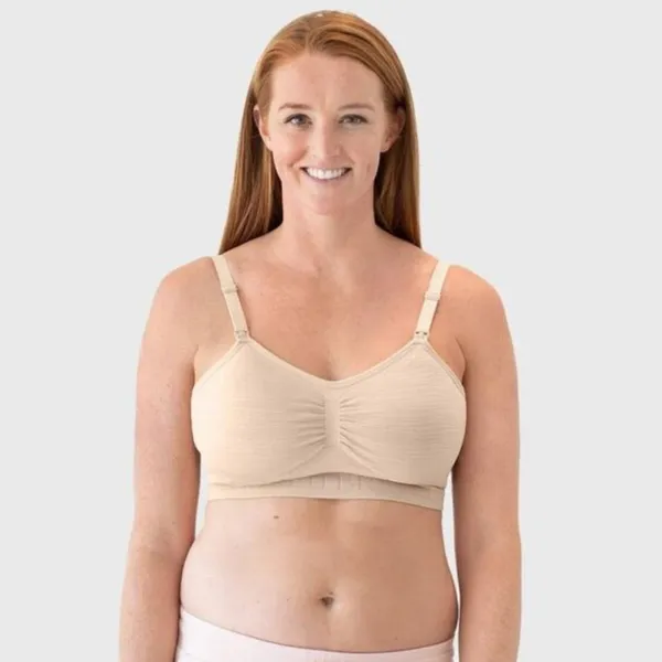 Kindred Bravely - Women's Hands Free Nursing Bra Pum Beige - Image 5