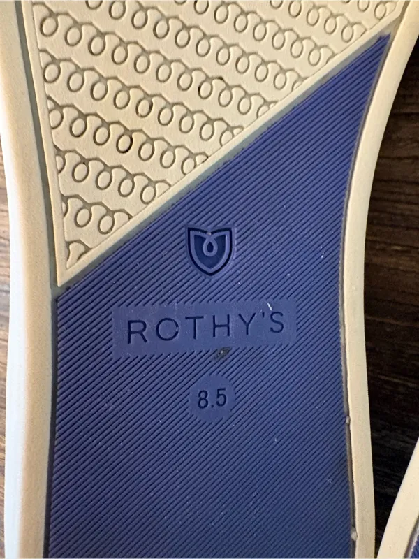 Rothy's The Original Slip On Sneaker‎ Womens 8.5 Blue Gray Camo Knit - Image 8