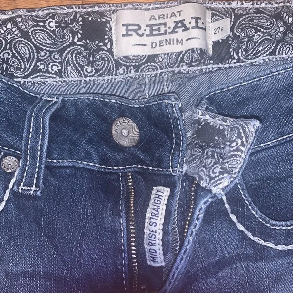 Ariat Mid Rise Straight Leg Jeans - Image 3