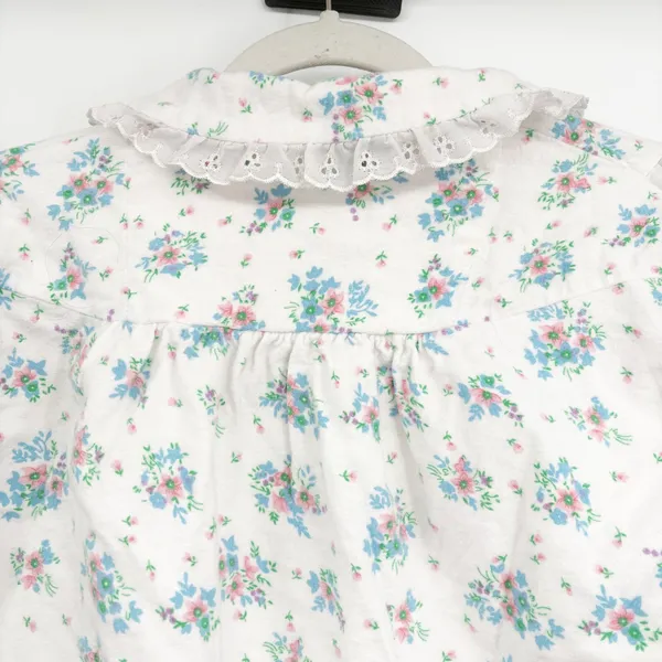 The Vermont Country Store Womens Floral Cotton Cottagecore‎ Flannel Nightgown M - Image 6