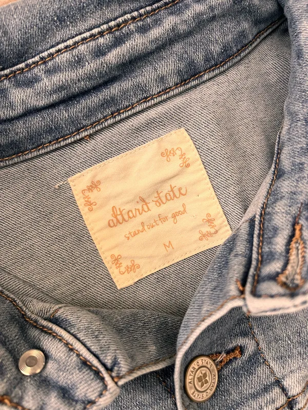 Altar’d state denim romper size medium - Image 3