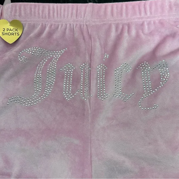 Juicy Couture | Embellished Velour Graphic Pajama Shorts 2 Pairs NWT Size XL - Image 9
