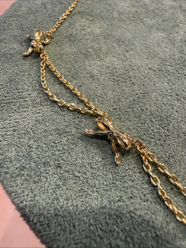 Kendra Scott | Gold Bow Strand Station Necklace - Image 3