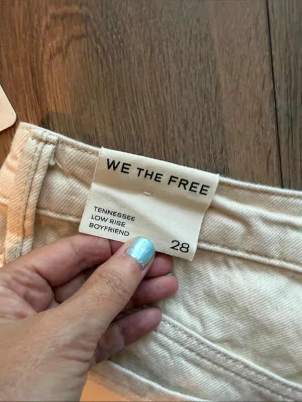 Free People Tennessee Low Rise Illusion Jeans- Dragonfly- size 28 - Image 10