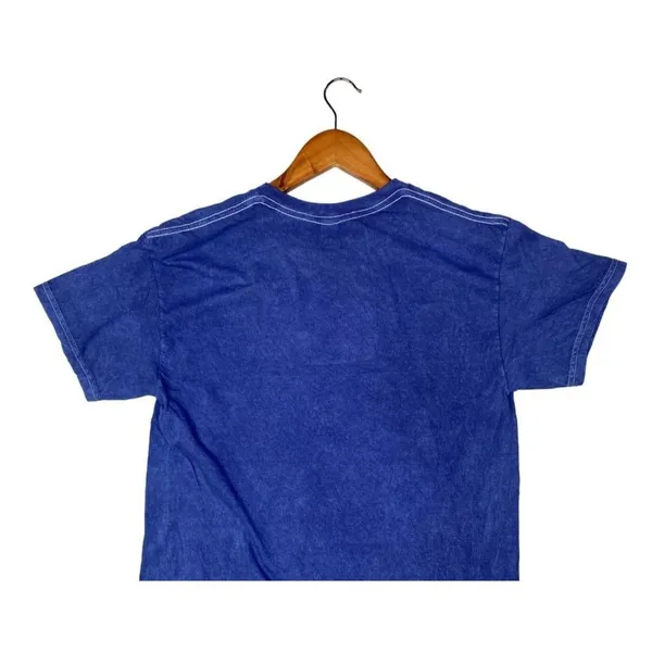 Nirvana Vintage Style Smile Back Short Sleeve Unisex T Shirt Crew Neck M Blue - Image 7