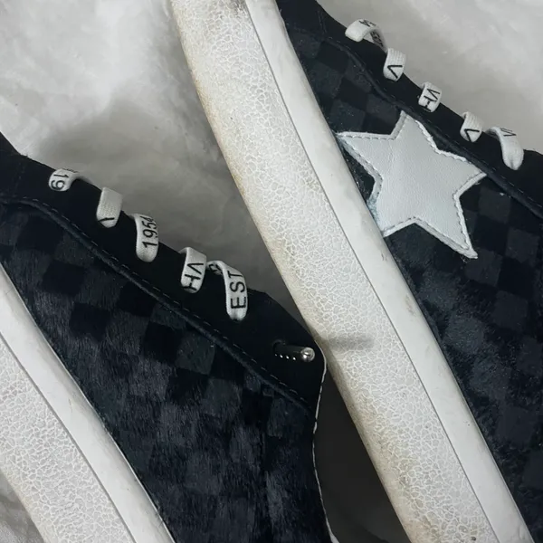 Vintage Havana Fulton Checkered Sneakers Size 6 - Image 5