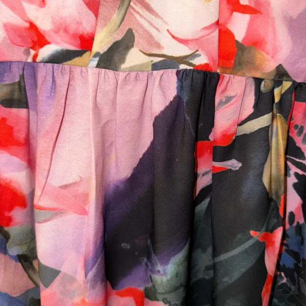 PRE OWNED Anthropologie x Corey Lynn Calter Watercolored Daybreak Midi Dress 0 - Image 13