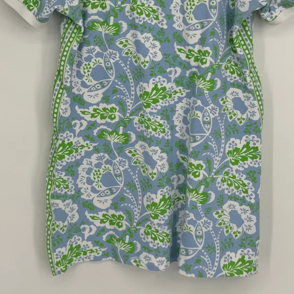 Gretchen Scott Serve It Up Dress XL Blue Green Flora Periwinkle Preppy Coastal - Image 9