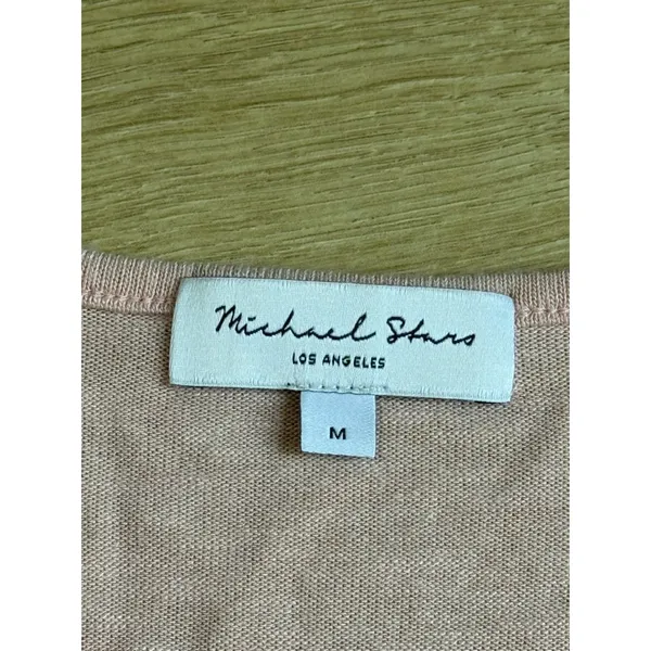 EUC Michael Stars Gianna Top Blouson-Sleeve Puffed Sleeves Besso Pink USA size M - Image 3