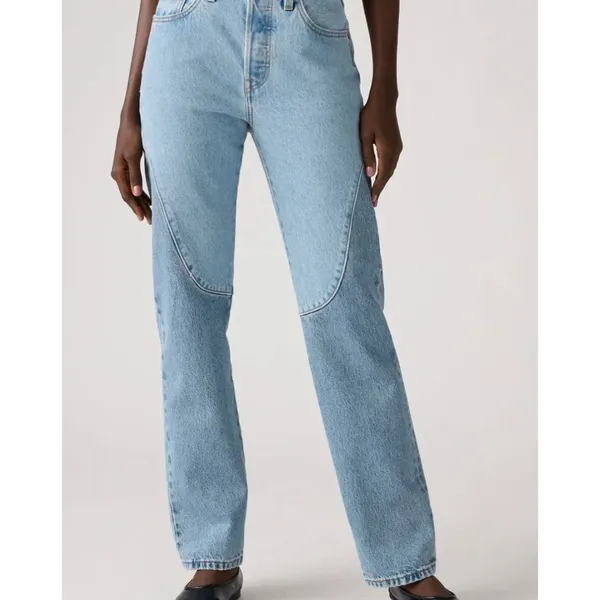 New Levi's 28x30 Women's 501 Original Fit MED INDIGO - WORN IN - Image 4