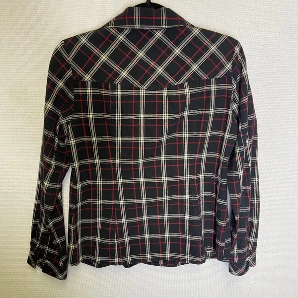 Pendleton | Black Plaid Button Up Top‎ Medium - Image 3