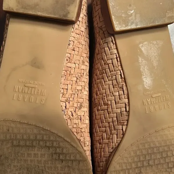 Stuart Weitzman Tan Candy Cork Flat Shoes(6.5M) - Image 6