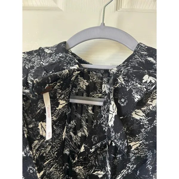 Free People These Dreams Ruffled Floral Long Sleeve Mini Dress - XS - Image 7