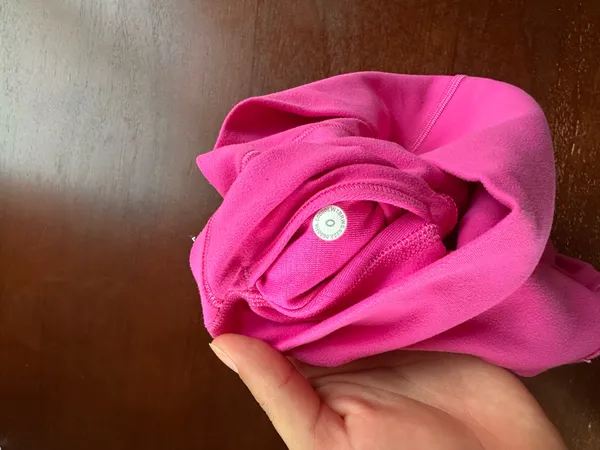 Hot Pink Lululemon Biker Shorts - Image 3