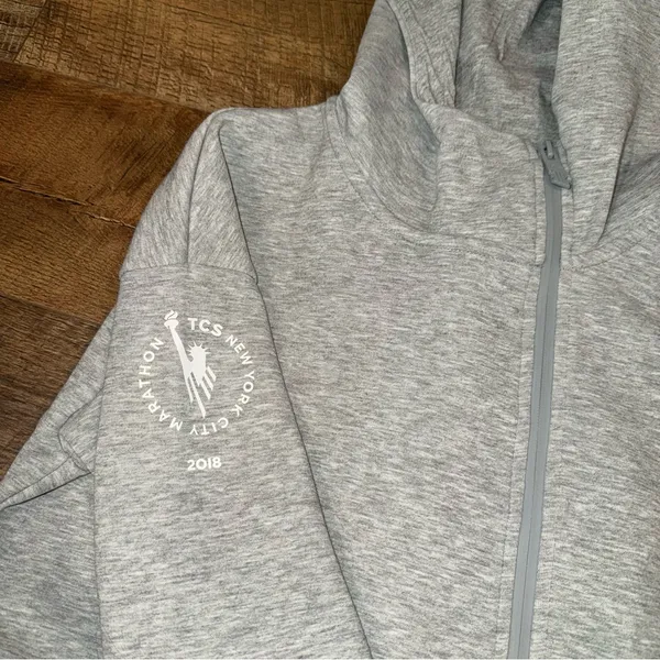 New Balance 247 Sport Full Zip Hoodie Women's Offset Zip Extended Length - Image 10