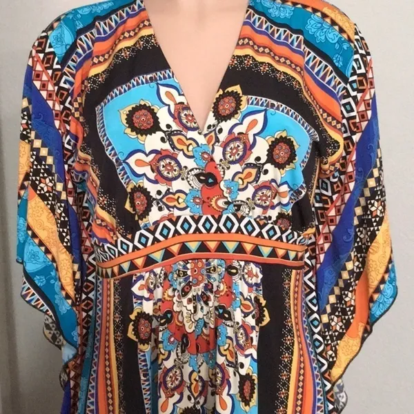 Laura Max dress. EUC Blue Size L - Image 2