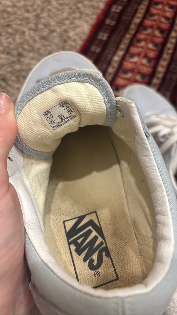 Light Blue Vans Sneakers - Image 5