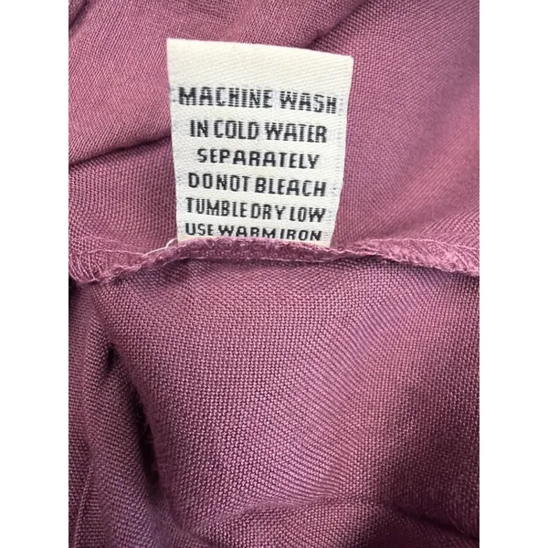NWT Sim & Sam Wissfull Mauve Pleated Front Mini Wrap Skirt Urban Sample Size M - Image 3
