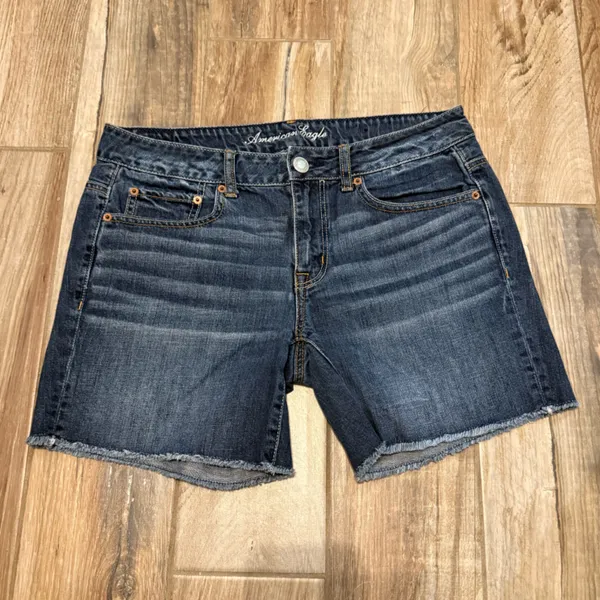 American Eagle Cut Off Denim Shorts - Image 2