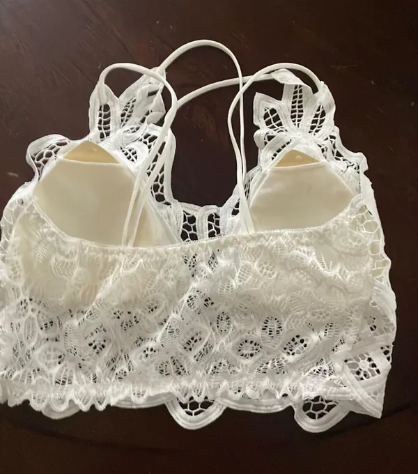 SheIn White Lace Bralette - Image 2