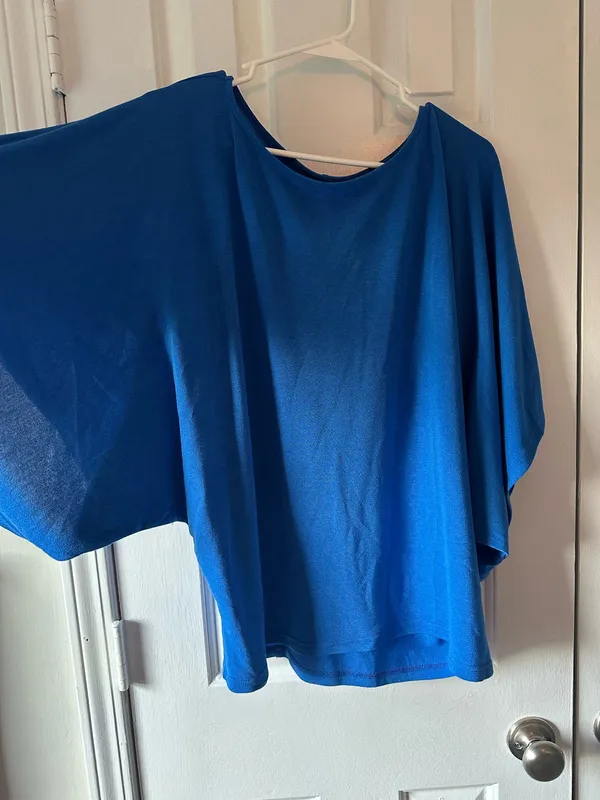 Glam Blue Dolman Top - Image 3