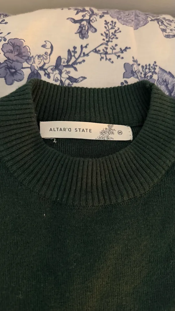 Altar'd State Green Long Sleeve Top - Image 2