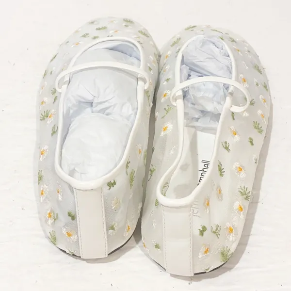 Anthropologie x‎ Jeffrey Campbell Floral Mesh Ballet Flats Size 7 NEW - Image 4