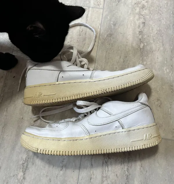 Nike White Air Force 1s - Image 5