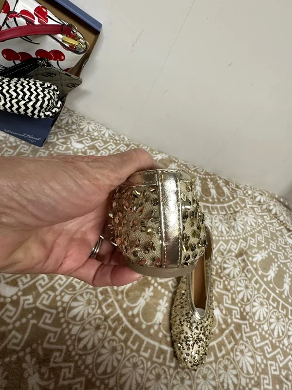 a new day Gold Sequin Ballet Flats - Image 9
