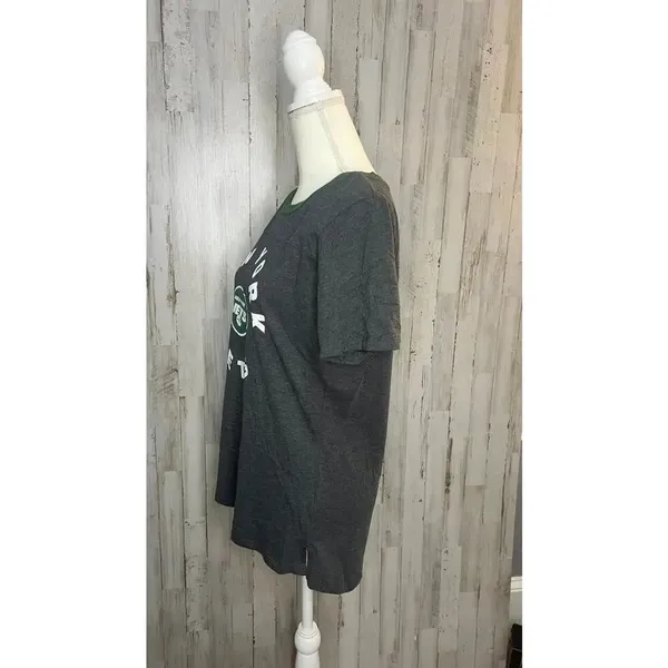 National Football League NWT New York Jets Women's Gray‎ Scoop Neck T-Shirt Size Large Short Sleeve - Image 4