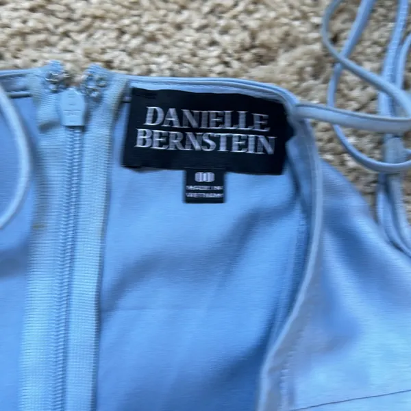 Danielle Bernstein Blue Midi Dress - Image 4