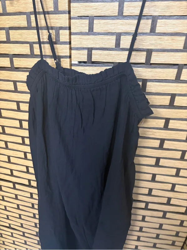 Time and tru black cotton maxi dress size large - Image 3
