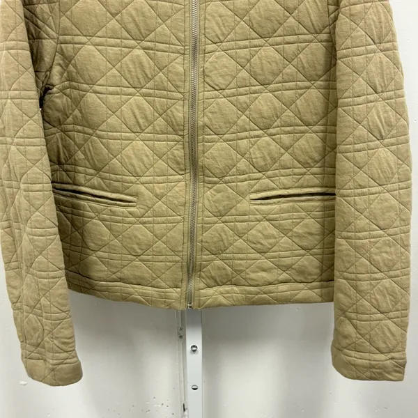 Bagatelle Women's Quilted Zip Up Spring‎ Jacket Windbreaker Olive Green Large - Image 5