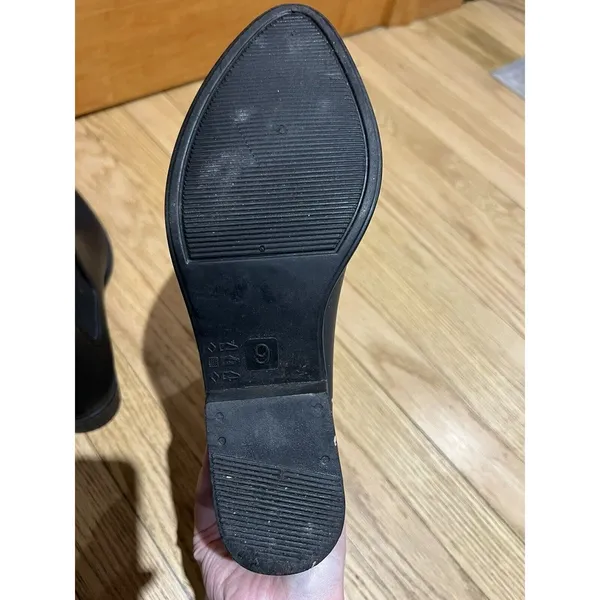 Anthropologie Jeffrey Campbell Black Cloudy Waterproof Chelsea Platform Boots 9 - Image 7