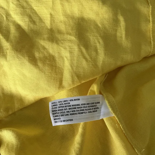 Women's Yellow Cutout Midi Dress - Spaghetti Strap Summer Dress Size 10 - Image 9