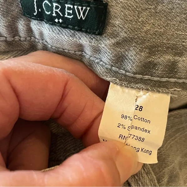J Crew Low Rise Hipslung Gray Jeans - Image 7