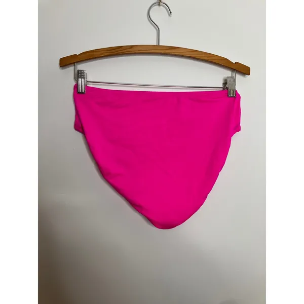 Gibson Latimer Bikini Set Womens S Pink New Ruched Halter High Waist Two Piece - Image 8