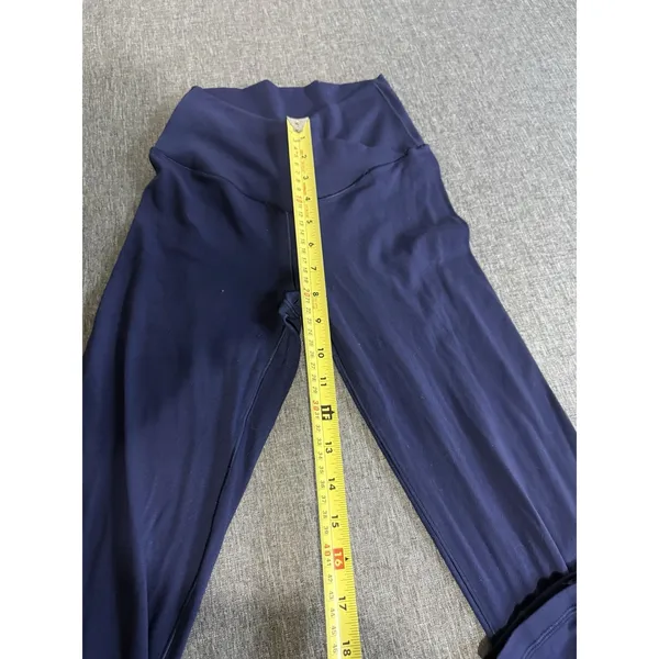 Offline By Aerie Women High Rise Real Me Flare Navy Blue Cross Over Stretch Sz S - Image 3