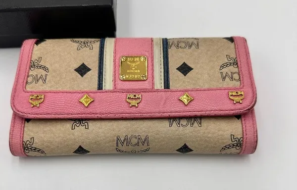 MCM MCM Multicolor Visetos Coated Canvas and Leather Long Trifold Wallet - Image 9