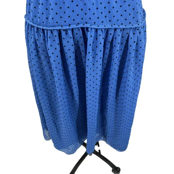 La Maison Talulah Sorrento Midi‎ Dress Azure Blue Polka Dot Size Small - Image 6