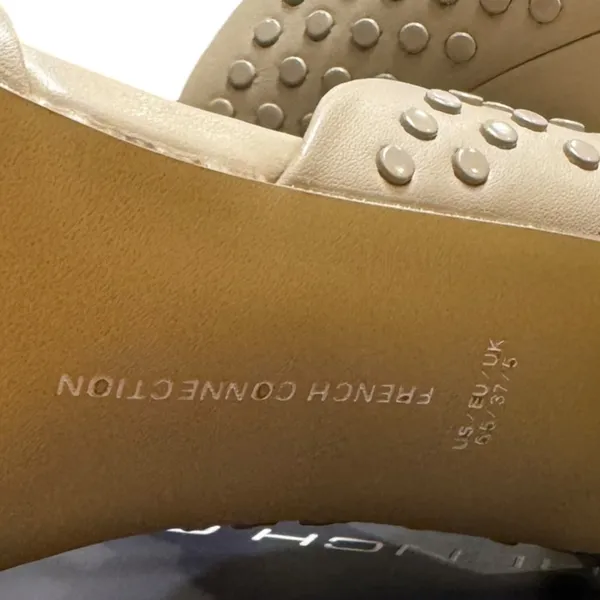 French Connection Studded d'Orsay Heels 6.5 Forever Cement NIB - Image 7