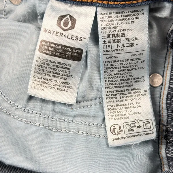 Levis Premium 311 Shaping Skinny Jeans Women's 26 Blue Denim 9in Rise - Image 7