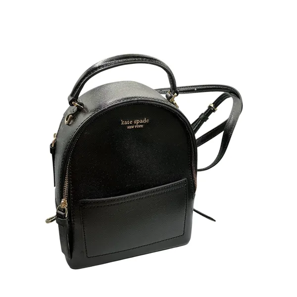 Kate Spade New York Black‎ Saffiano Leather Mini Backpack Convertible Crossbody - Image 11